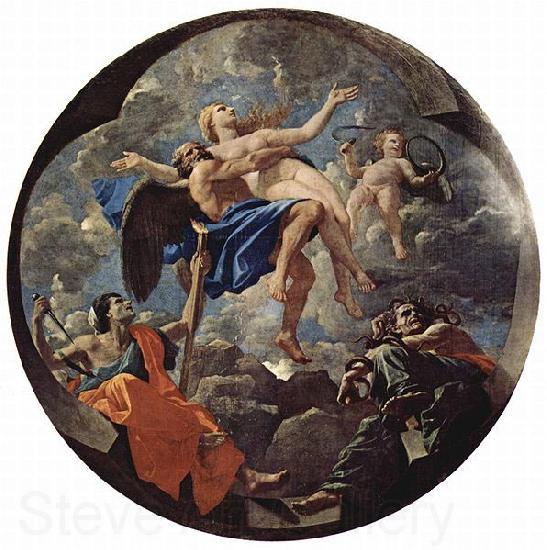 Nicolas Poussin Die Zeit und die Wahrheit, Allegorie, Tondo Germany oil painting art